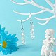 Pendientes colgantes de perlas de cristal de cuarzo natural EJEW-JE04649-06-2