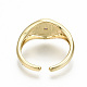 Латунные кольца из манжеты с прозрачным цирконием RJEW-S045-037G-NR-4