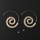 Boucles d'oreilles en alliage vortex avec perles en forme de cœur et épingles en acier inoxydable pour femmes EJEW-SZC0002-005-1