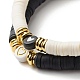 Heart Pattern Beads Stretch Bracelets Set for Women BJEW-JB07158-6