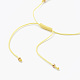 (Jewelry Parties Factory Sale)Adjustable Nylon Thread Braided Bead Bracelets BJEW-JB06160-02-3