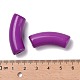 不透明なアクリルビーズ  カーブチューブ  暗紫色  34.5x13x11mm  穴：3.5mm  約155個/500g SACR-S677-037-4