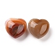 Piedra de amor de corazón de ágata roja natural G-P486-02B-2