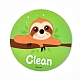 Sloth Clean Dirty Double Sided Dish Washer Magnet Sign AJEW-D044-06B-4