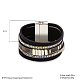 Fashion Zinc Alloy Leather Cord Multi-strand Bracelets BJEW-BB26680-1-3