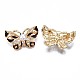 Butterfly Enamel Pin with Rhinestone JEWB-N007-092-2