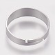 316 Surgical Stainless Steel Finger Ring Settings STAS-I090-01P-2
