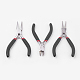 45 # conjuntos de herramientas de joyería de diy de acero al carbono: alicates de punta redonda PT-R007-07-2