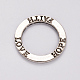 Ring with Word Faith & Love & Hope Tibetan Style Alloy Pendants PALLOY-ZN40421-AS-FF-1