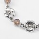 Chaînes de perles rondelles en verre fait main pour colliers fabrication de bracelets AJEW-JB00079-05-2