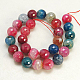 Chapelets de perles d'agate naturelle G-G205-4mm-3-2