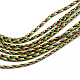 ポリエステル&スパンデックスコードロープ  1つの内部コア  ライムグリーン  2mm  約109.36ヤード（100m）/バンドル RCP-R007-301-2