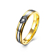 Regali di san valentino anelli da donna in acciaio al titanio con cuore in zirconi cubici RJEW-BB16491-7G-1