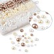 Cabujones de perlas de imitación de plástico ABS SACR-TA0001-04-3