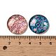 Flatback Half Round/Dome Flower and Plants Pattern Glass Cabochons for DIY Projects X-GGLA-R026-20mm-15-3