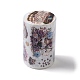 コーヒーテーマの装飾紙テープロール  自己粘着紙シート  DIYスクラップブッキング用  花  60x2mm DIY-C081-02F-2