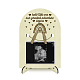 アーチ型木製アナウンス額縁スタンド  初めてのお母さんのための赤ちゃんの超音波検査フレーム  レインボー  180x125x4mm  穴：10mm DJEW-WH0070-002-1