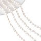 Nbeads 2 fili di perle di perle d'acqua dolce coltivate naturali PEAR-NB0001-22-1