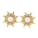 201 серьги-гвоздики из нержавеющей стали в форме солнца EJEW-P304-04G-4
