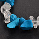 Piedras preciosas con cuentas pulseras de estiramiento X-BJEW-JB01825-04-2