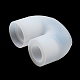 ダブルカラムU字型DIYキャンドルホルダーシリコンモールド  樹脂石膏セメント鋳型  ホワイト  4.5x9.8x6.4cm DIY-F144-01-4