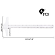 PandaHall 4 Pack 12 Inch/ 30 cm T-Ruler Plastic T-Square Transparent Academic T-Ruler for Drafting Art Framing and General Layout Work TOOL-PH0017-31-2