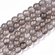 Chapelets de perles en agate grise naturelle G-S359-236-1