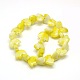 White Bear Natural Yellow Mustard Jasper Beads Strands G-A128-AL08-2
