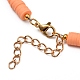 Handmade Polymer Clay Heishi Beaded Necklaces NJEW-JN02910-03-3