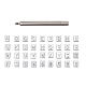 Pandahall Elite – ensemble d'outils de poinçonnage pour lettres a ~ z et numéro 0~9 TOOL-PH0016-85-1