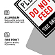 GLOBLELAND 2 Pack Do Not Feed Animals Signs Caution Signs Aluminum Do Not Feed Animals Warning Signs Metal Safety Signs DIY-GL0003-63-6