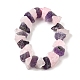 Нити бусин из натурального розового кварца и аметиста G-I283-F10-3