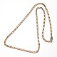 304 Stainless Steel Curb Chains Necklaces NJEW-O066-25M-2