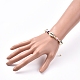 (vente d'usine de fêtes de bijoux) bracelets de perles tressées avec cordon de fil de nylon BJEW-JB05074-05-4