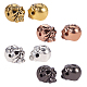 PandaHall 40pcs Skull Beads for DIY Necklace Bracelets and Earrings PALLOY-PH0005-99-1