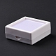 Cajas de presentación cuadradas de plástico con diamantes OBOX-G017-01B-3