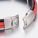 Leather Cord Bracelets BJEW-F317-035-5