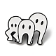 Хэллоуин забавные эмалированные булавки с призраками JEWB-P030-B02-1