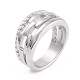 Unisex 304 Stainless Steel Finger Rings RJEW-K233-12-P-3