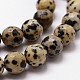 Chapelets de perles en jaspe dalmatien naturelle G-G736-29-6mm-3