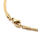 Ionenplattierung (IP) 304 Edelstahl-Halskette mit Fischgrätenmuster für Männer und Frauen NJEW-E076-04A-G-3