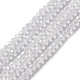 Crystal Glass Rondelle Beads Strands X-EGLA-F049C-03-4
