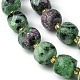 Natural Ruby in Zoisite Beads Strands G-Q010-A02-01-4