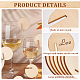FINGERINSPIRE 40 Pcs Wood Circle Drink Tags Wood Wedding Name Place Card Blank Wooden Drink Tags Flat Round Wood Wine Glass Name Tags Goblet Drink Marker for Christmas Halloween Wedding Party Decor AJEW-FG0002-96-4