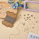Crafans bricolage kit de fabrication de bracelet à maillons initiaux DIY-CF0001-22-5