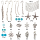 Sunnyclue DIY Metall-Buchmasken-Herstellungssets zum Thema Ozean DIY-SC0018-13-2