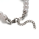 Perles de résine de fleurs et acrylique ronde bracelets de perles de perles et boucles d'oreilles SJEW-D049-01-3