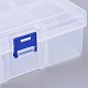 Recipientes de almacenamiento de abalorios de plástico CON-R006-19-4