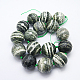 Brins de perles de jaspe en argent naturel G-G213-25mm-28-2