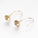 Brass Earring Hooks KK-E756-44C-RS-1